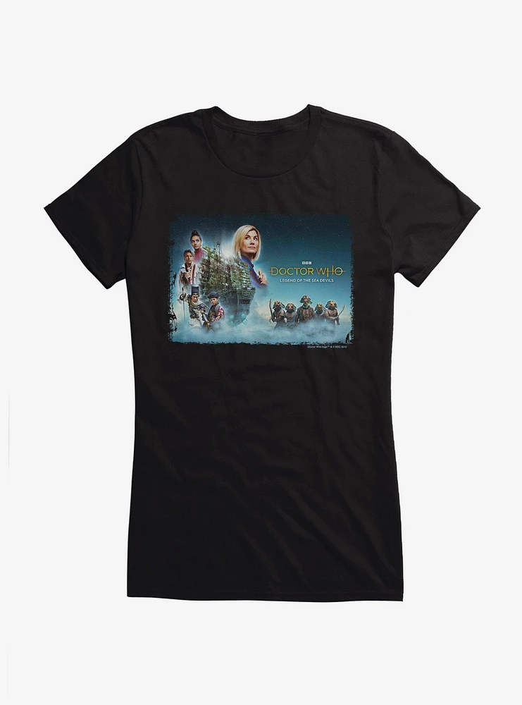 Doctor Who The Thirteenth Legend Of Sea Devils  Girls T-Shirt