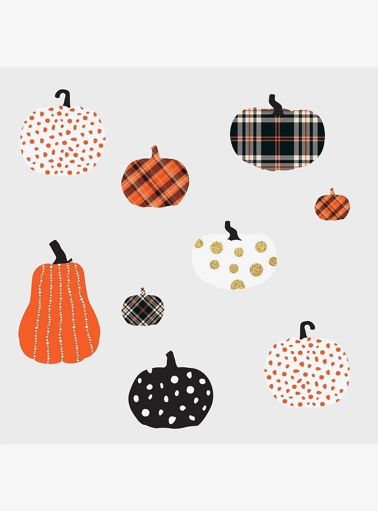 Decorative Pumpkins Peel & Stick Wall Decals