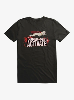 DC League Of Super-Pets Activate! Comic Style T-Shirt