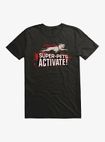 DC League Of Super-Pets Activate! Comic Style T-Shirt