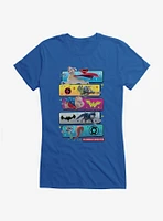 DC League of Super-Pets Group Stack Comic Style Girls T-Shirt