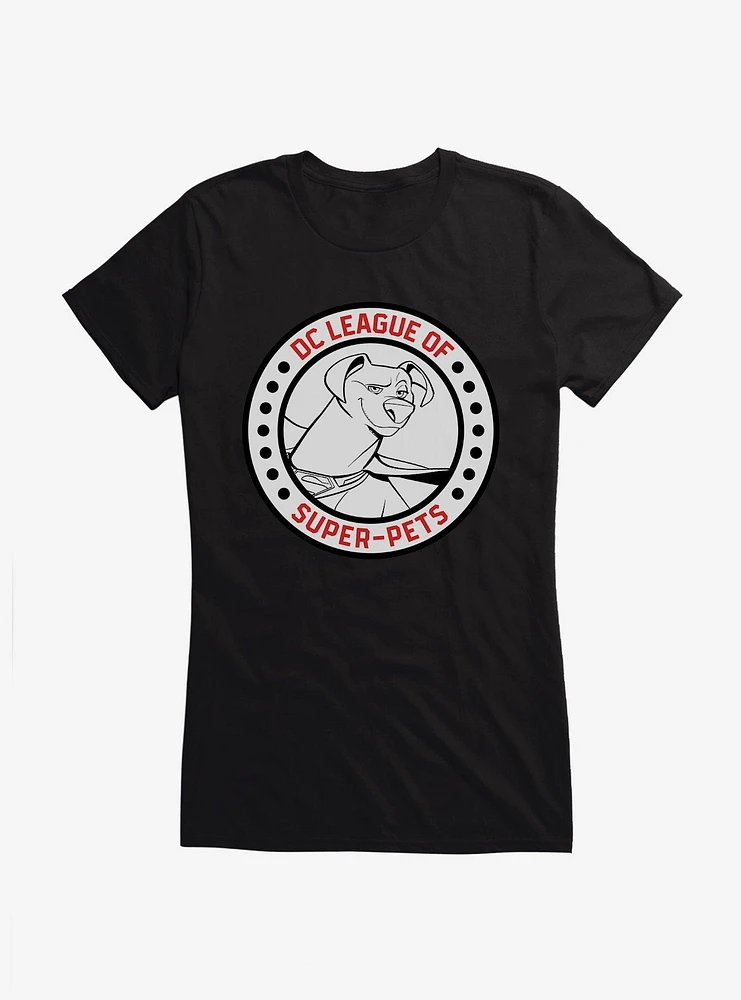 DC League of Super-Pets Krypto Icon Comic Style Girls T-Shirt