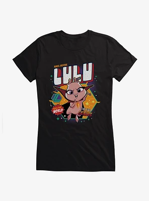 DC League of Super-Pets Lulu The Evil Genius Comic Style Girls T-Shirt