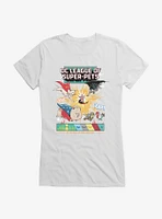 DC League of Super-Pets We Stick Together Comic Style Girls T-Shirt