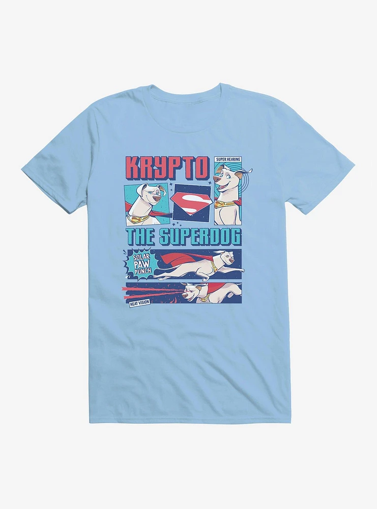 DC League Of Super-Pets Krypto The Superdog Comic Style T-Shirt