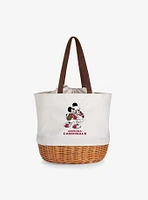 Disney Mickey Mouse NFL Arizona Cardinals Canvas and Willow Basket Tote