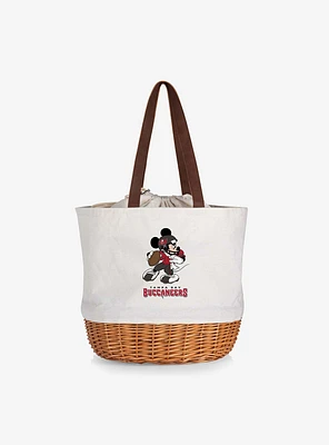 Disney Mickey Mouse NFL Tampa Bay Buccaneers Canvas Willow Basket Tote