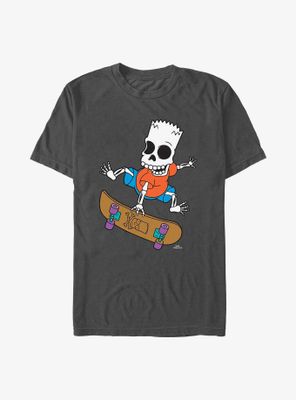 The Simpsons Bart Skeleton Skates T-Shirt