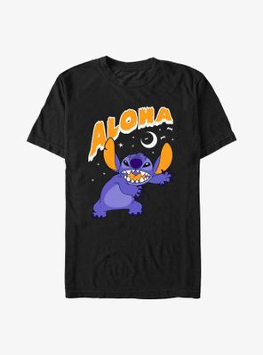 Disney Lilo & Stitch Aloha Scary Moon T-Shirt