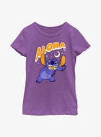 Disney Lilo & Stitch Aloha Scary Moon Youth Girls T-Shirt