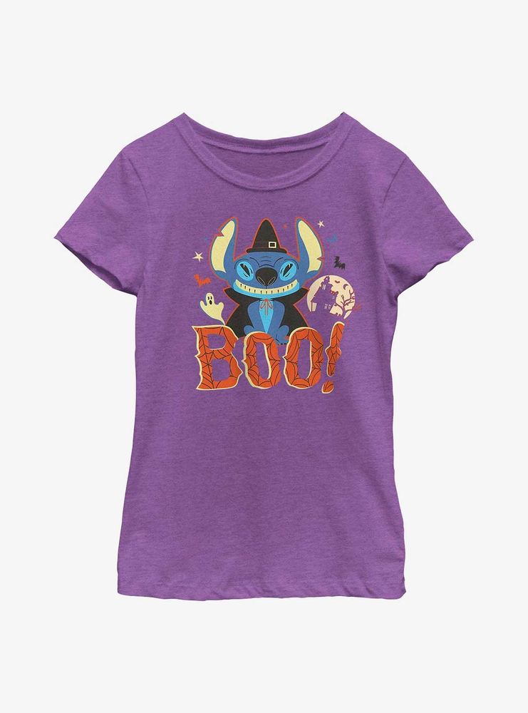 Disney Lilo & Stitch Boo! Youth Girls T-Shirt