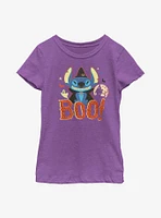 Disney Lilo & Stitch Boo! Youth Girls T-Shirt