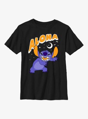 Disney Lilo & Stitch Aloha Scary Moon Youth T-Shirt
