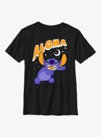 Disney Lilo & Stitch Aloha Scary Moon Youth T-Shirt