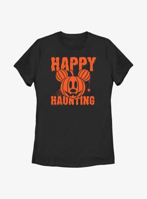 Disney Mickey Mouse Happy Haunting Pumpkin Womens T-Shirt