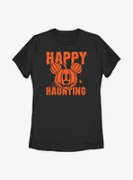Disney Mickey Mouse Happy Haunting Pumpkin Womens T-Shirt