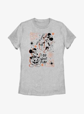 Disney Mickey Mouse & Minnie Feelin Spooky Womens T-Shirt