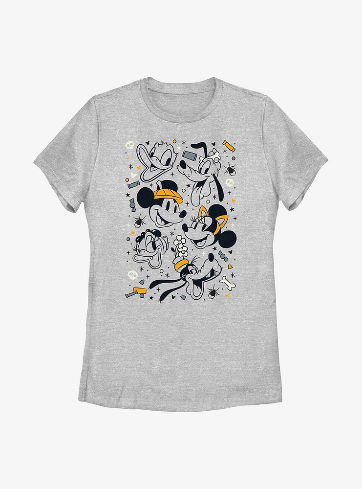 Disney Mickey Mouse & Friends Happiest Halloween Womens T-Shirt