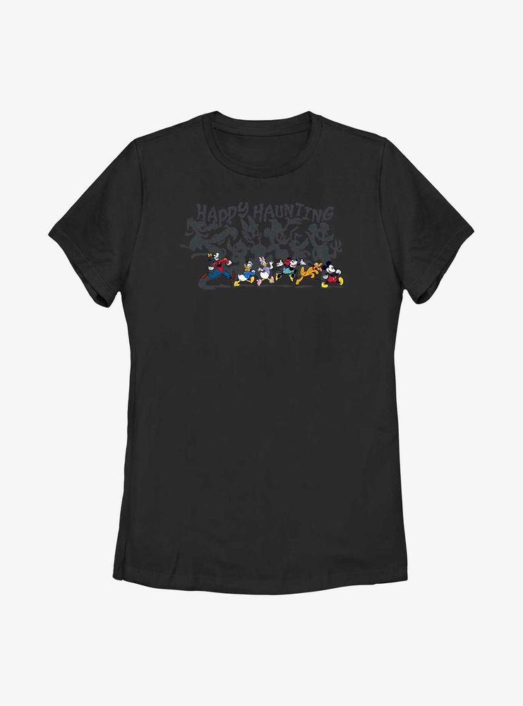 Disney Mickey Mouse & Friends Happy Haunting Shadows Womens T-Shirt