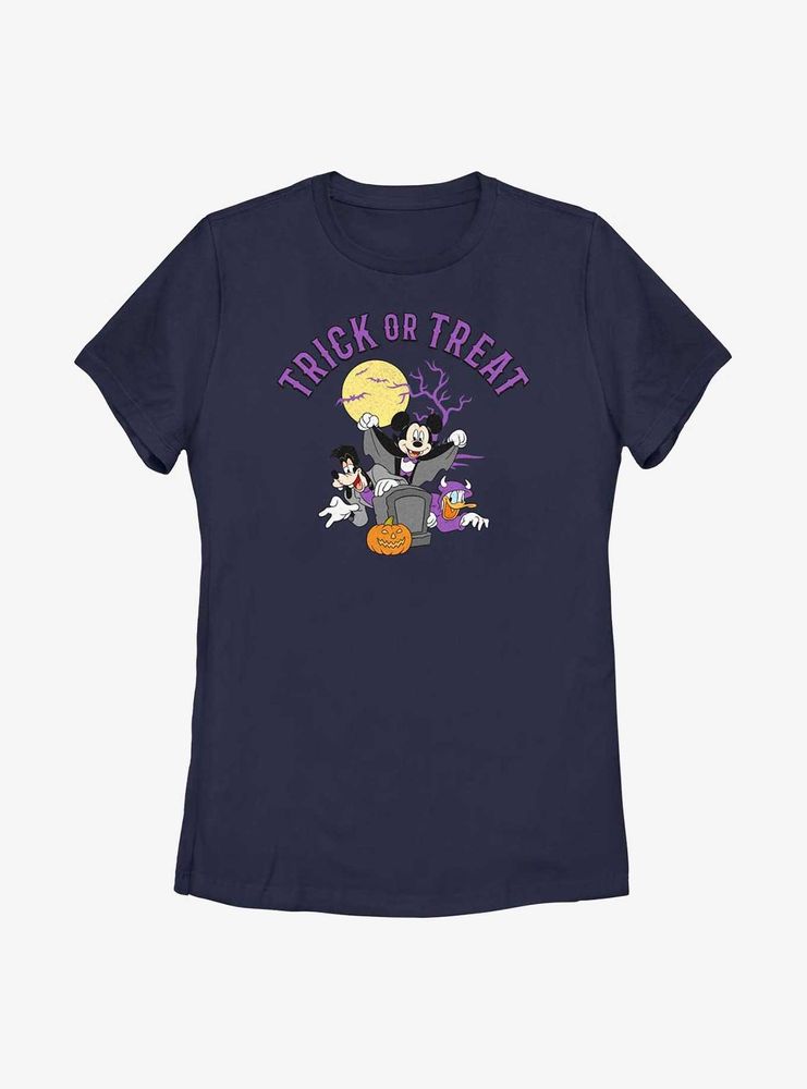 Disney Mickey Mouse & Friends Trick Or Treat Womens T-Shirt