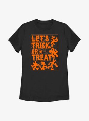 Disney Mickey Mouse Let's Trick Or Treat Womens T-Shirt