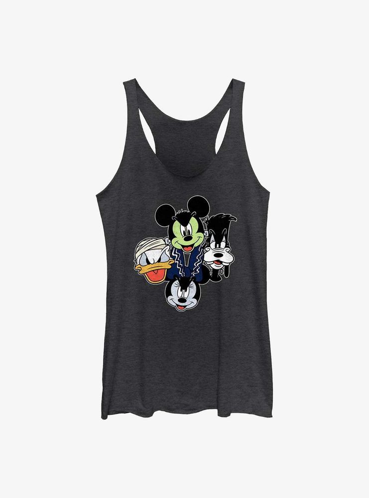 Disney Mickey Mouse & Friends Halloween Heads Womens Tank Top