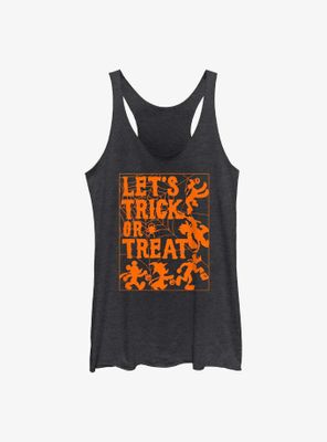 Disney Mickey Mouse Let's Trick Or Treat Womens Tank Top