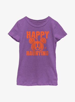 Disney Mickey Mouse Happy Haunting Pumpkin Youth Girls T-Shirt