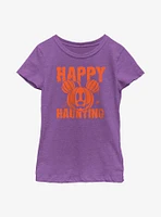 Disney Mickey Mouse Happy Haunting Pumpkin Youth Girls T-Shirt