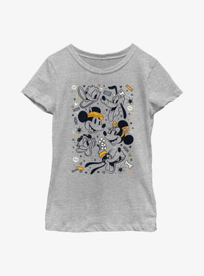 Disney Mickey Mouse & Friends Happiest Halloween Youth Girls T-Shirt