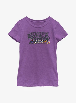 Disney Mickey Mouse & Friends Happy Haunting Shadows Youth Girls T-Shirt
