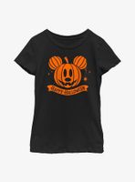 Disney Mickey Mouse Pumpkin Head Youth Girls T-Shirt