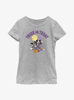 Disney Mickey Mouse & Friends Trick Or Treat Youth Girls T-Shirt