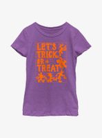 Disney Mickey Mouse Let's Trick Or Treat Youth Girls T-Shirt