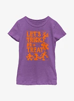 Disney Mickey Mouse Let's Trick Or Treat Youth Girls T-Shirt