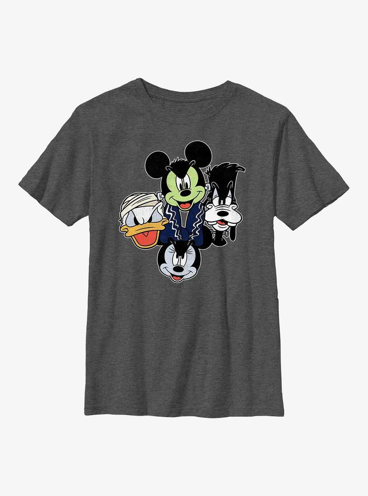 Disney Mickey Mouse & Friends Halloween Heads Youth T-Shirt