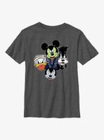 Disney Mickey Mouse & Friends Halloween Heads Youth T-Shirt
