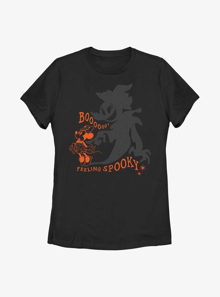 Boxlunch Disney Minnie Mouse Feeling Spooky Shadow Womens T-Shirt