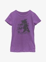 Disney Minnie Mouse Feeling Spooky Shadow Youth Girls T-Shirt