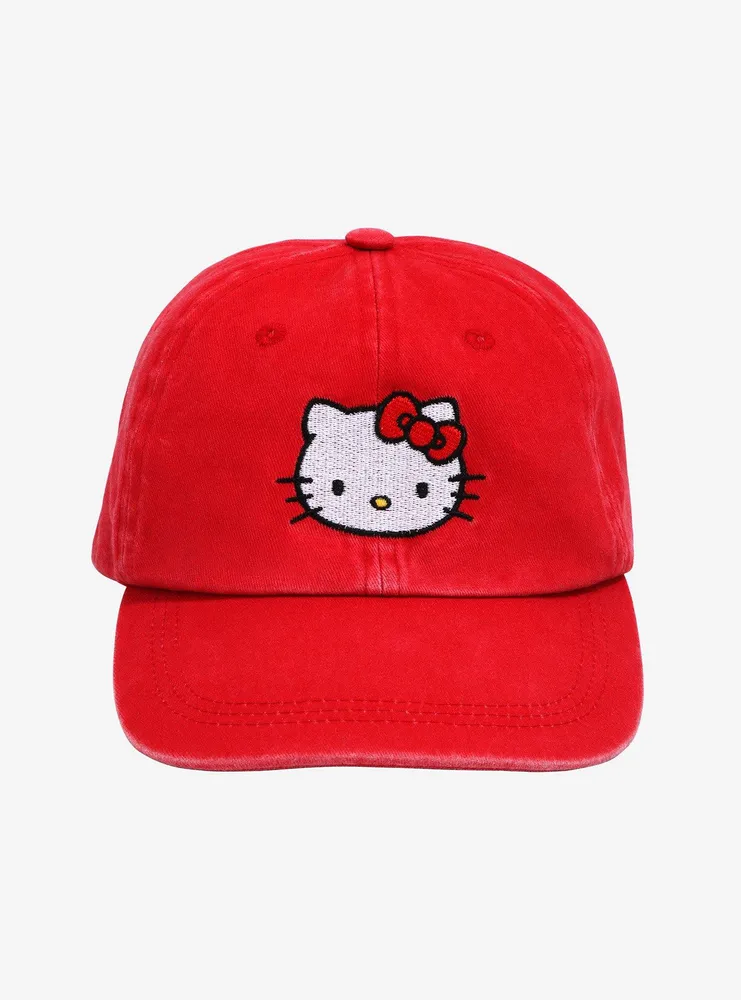 Corduroy Hello Kitty Baseball Cap