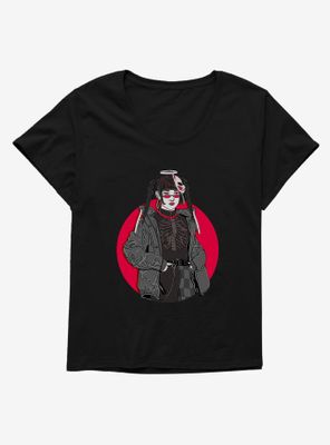 Anime Streetwear Goth Womens T-Shirt Plus