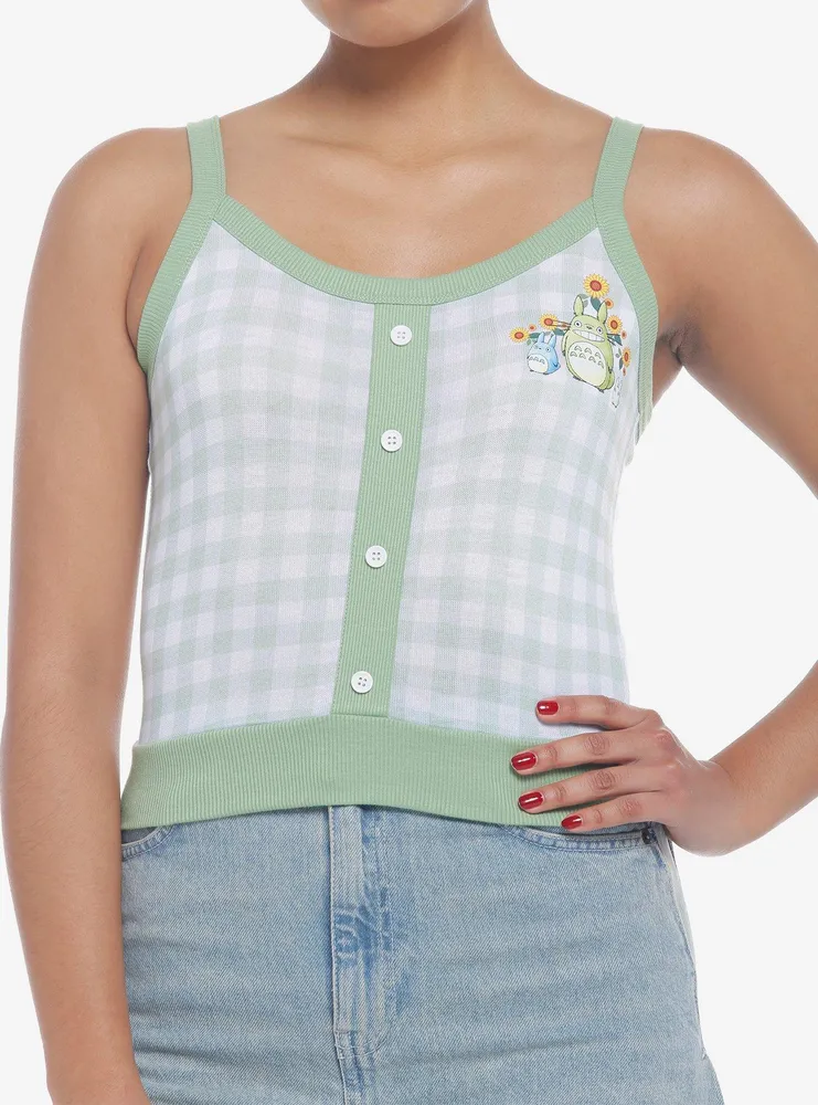 Her Universe Studio Ghibli My Neighbor Totoro Gingham Girls Crop Cami