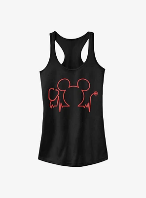 Disney Mickey Mouse Nurses Day Heartbeat Girls Tank
