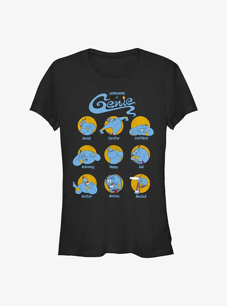 Disney Aladdin Expressions of Genie Girls T-Shirt