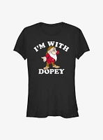 Disney Snow White and the Seven Dwarfs I'm With Dopey Girls T-Shirt