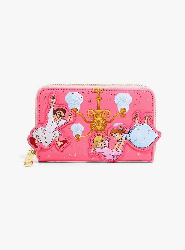 Loungefly Disney Peter Pan 70th Anniversary Darling Siblings Small Zip Wallet