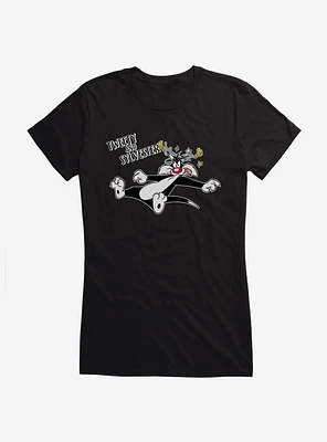 Looney Tunes Tweety And Dizzy Sylvester Girls T-Shirt
