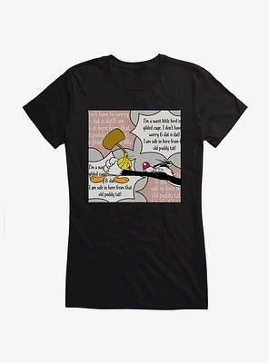 Looney Tunes Tweety Bird A Gilded Cage Girls T-Shirt
