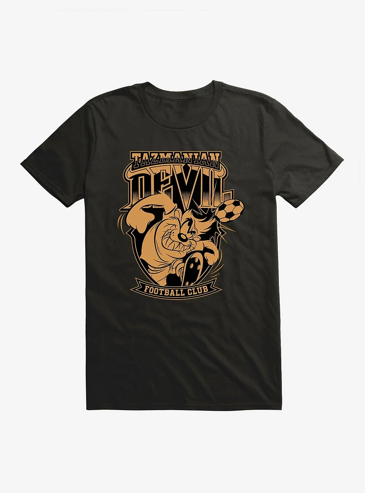 Looney Tunes Tasmanian Devil Football Bronze T-Shirt