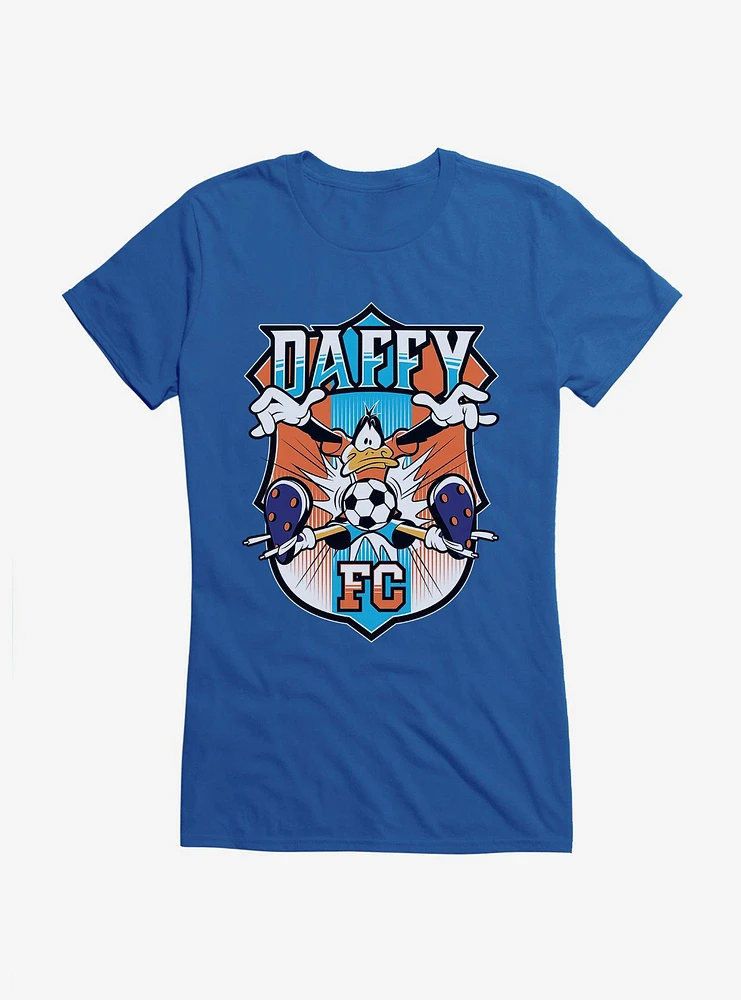 Looney Tunes Daffy Duck Football Girls T-Shirt